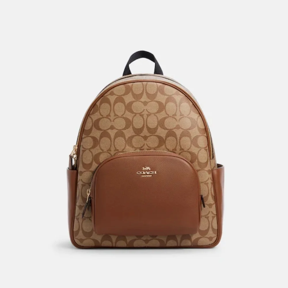 🍀🏅NEW🏅Coach Court Signature Canvas Backpack - Picture 2 of 6